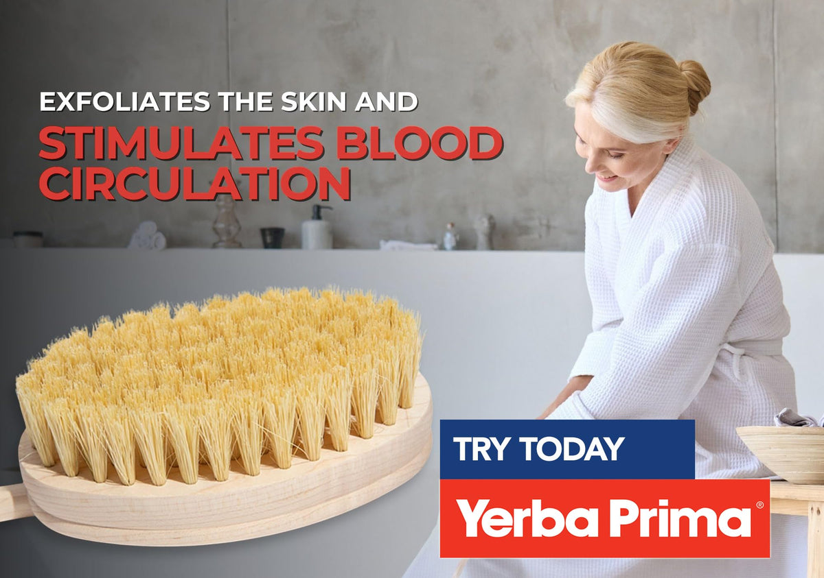 Yerba Prima Tampico Skin Brush shows visible improvement in skin texture after use