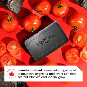 Yes To Tomatoes charcoal bar soap pack of 3 for family skincare