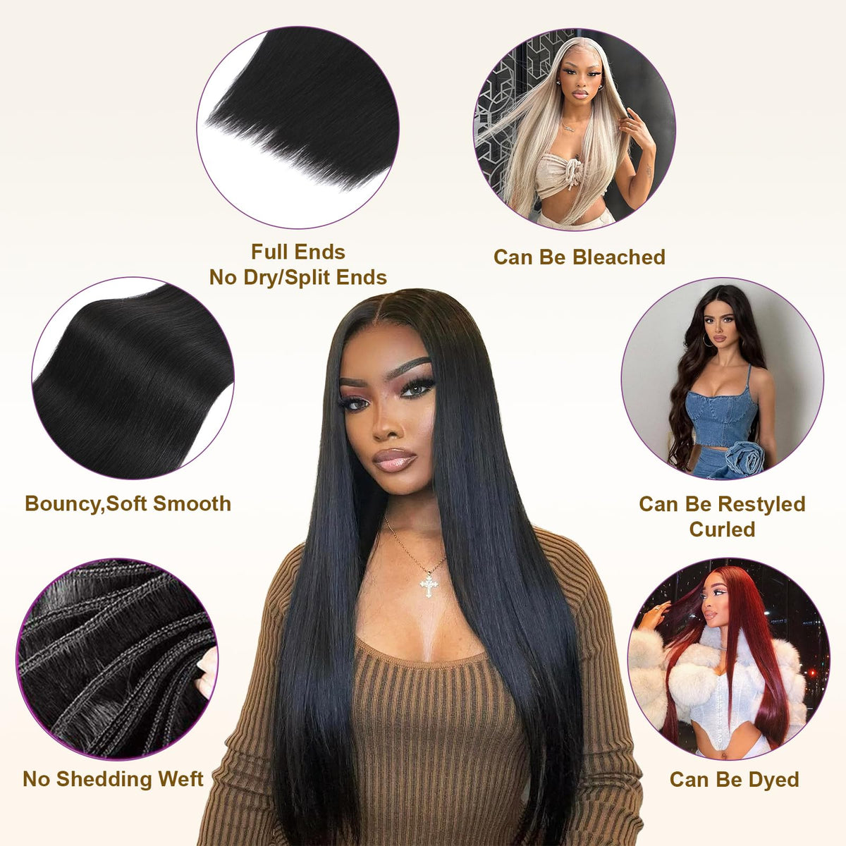 YesBase Burmese Virgin Remy hair bundle 26 inch strong double weft.