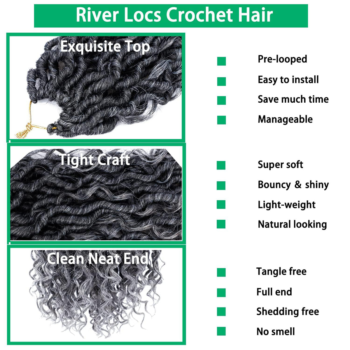 YESEGO lightweight synthetic hair offers breathable wear