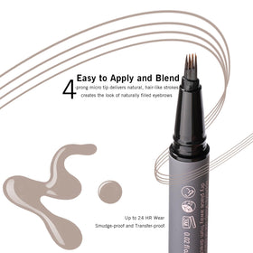 YES.EYE DO grey mist eyebrow pen blends with white hair for soft, defined brows.