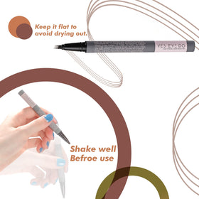 YES.EYE DO white hair-friendly shade provides harmonious brow definition.