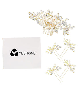 Yeshone sparkling hair accessories pack for wedding day looks