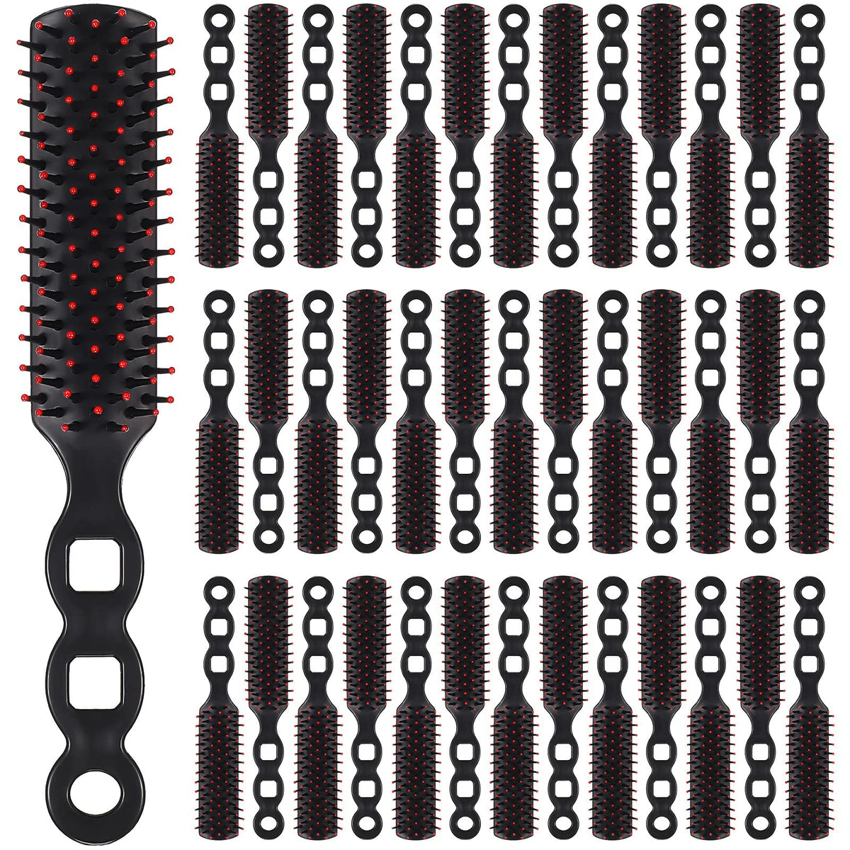 Yetene 100-pack individually wrapped hair brushes for hygiene and donation readiness.