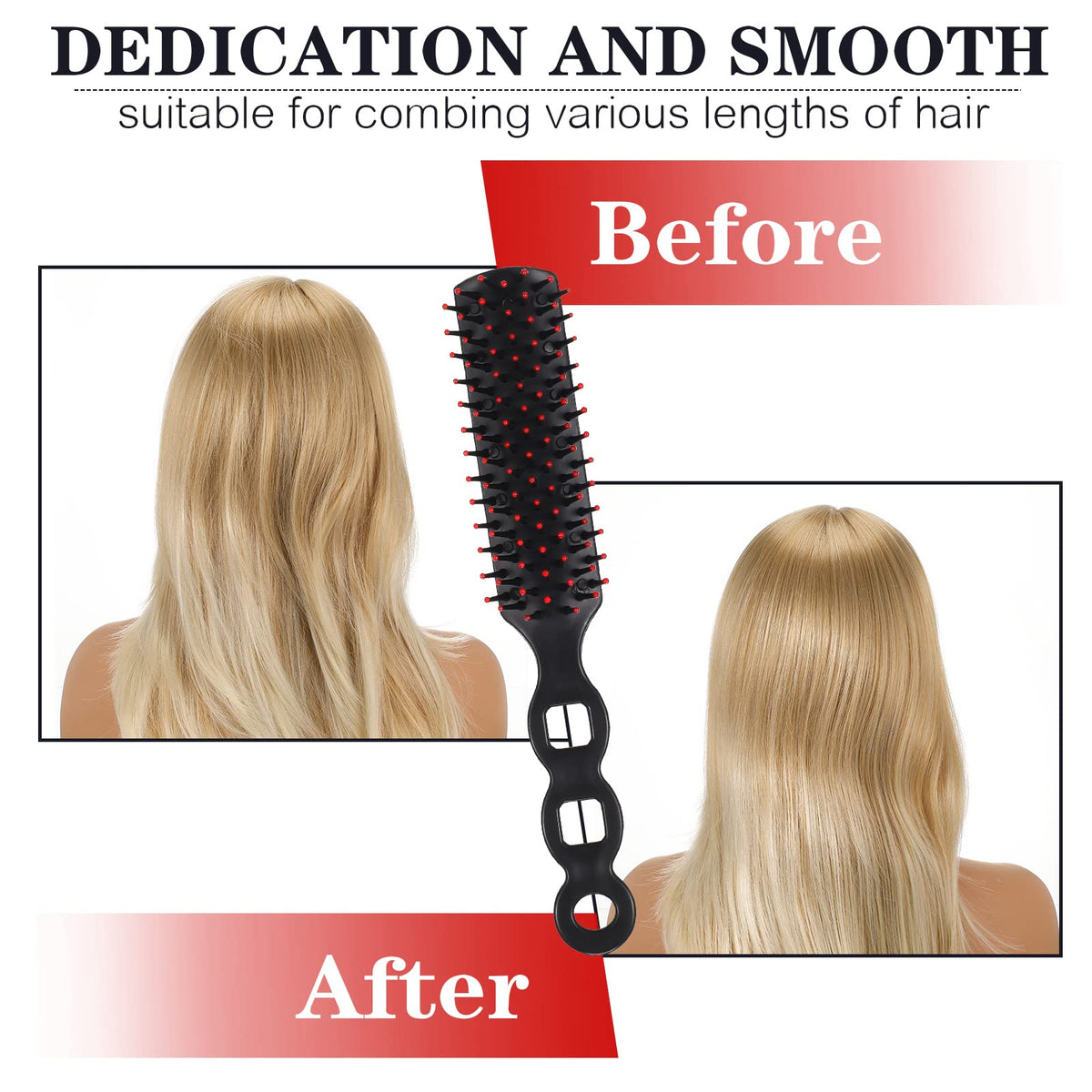 Yetene lightweight detangling brush weighs 0.8 oz for easy portability.