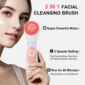 Yevsinbay dual-rotation technology for deep pore cleansing.