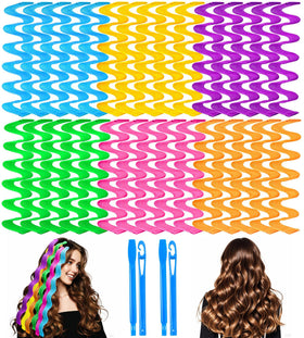 YEVYO heatless curlers pink pack for gentle wave styling without heat