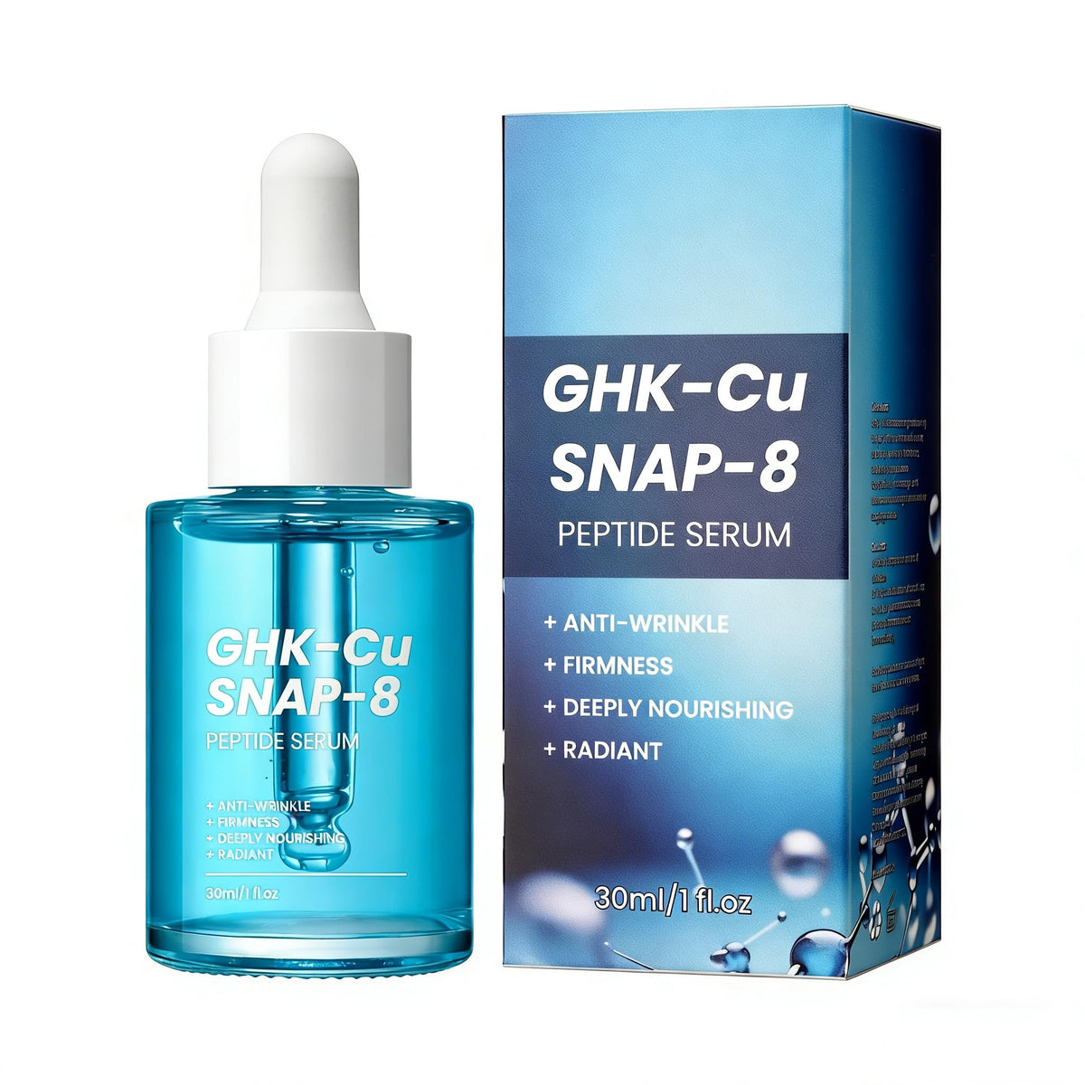 Yeweian GHK-Cu SNAP-8 serum bottle showing premium anti-aging care.