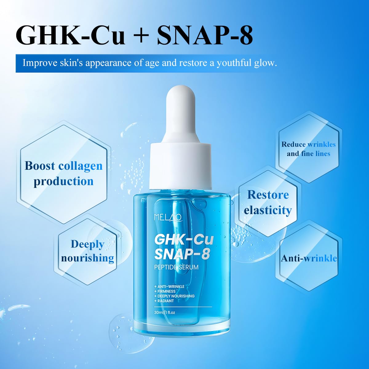 Yeweian hyaluronic acid close-up indicating deep hydration potential.