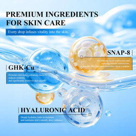 Yeweian ingredient list close-up highlights copper peptides and SNAP-8.