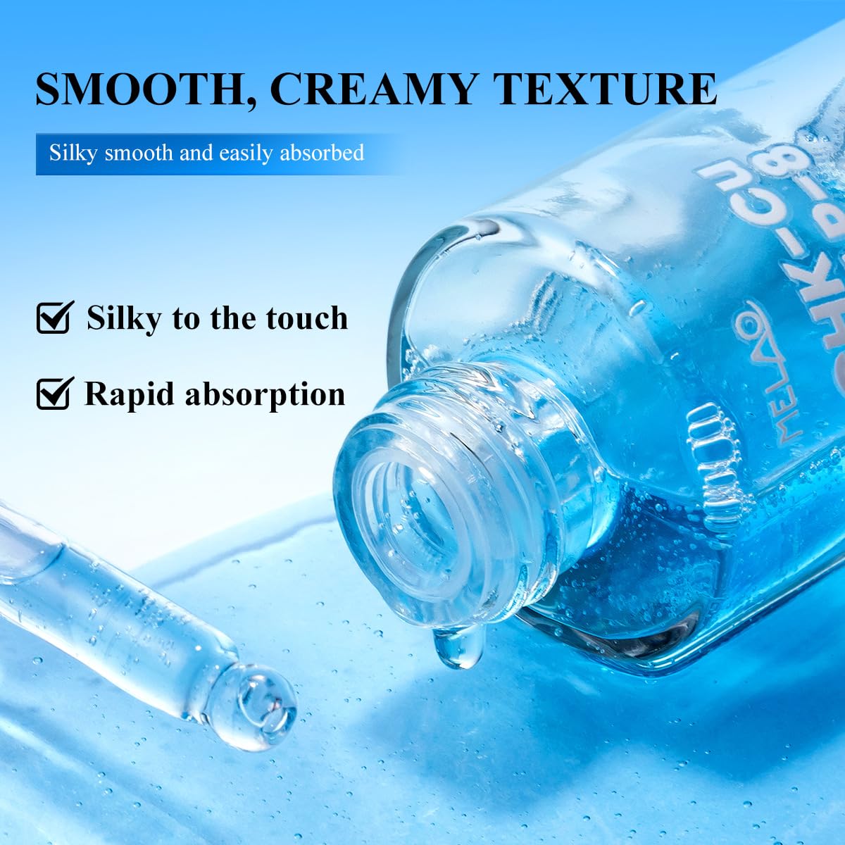 Yeweian serum on hand demonstrates quick absorption for daily use.