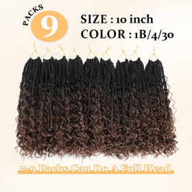 YEWELL Boho Crochet Box Braids Pre-Looped, easy installation for DIY styling