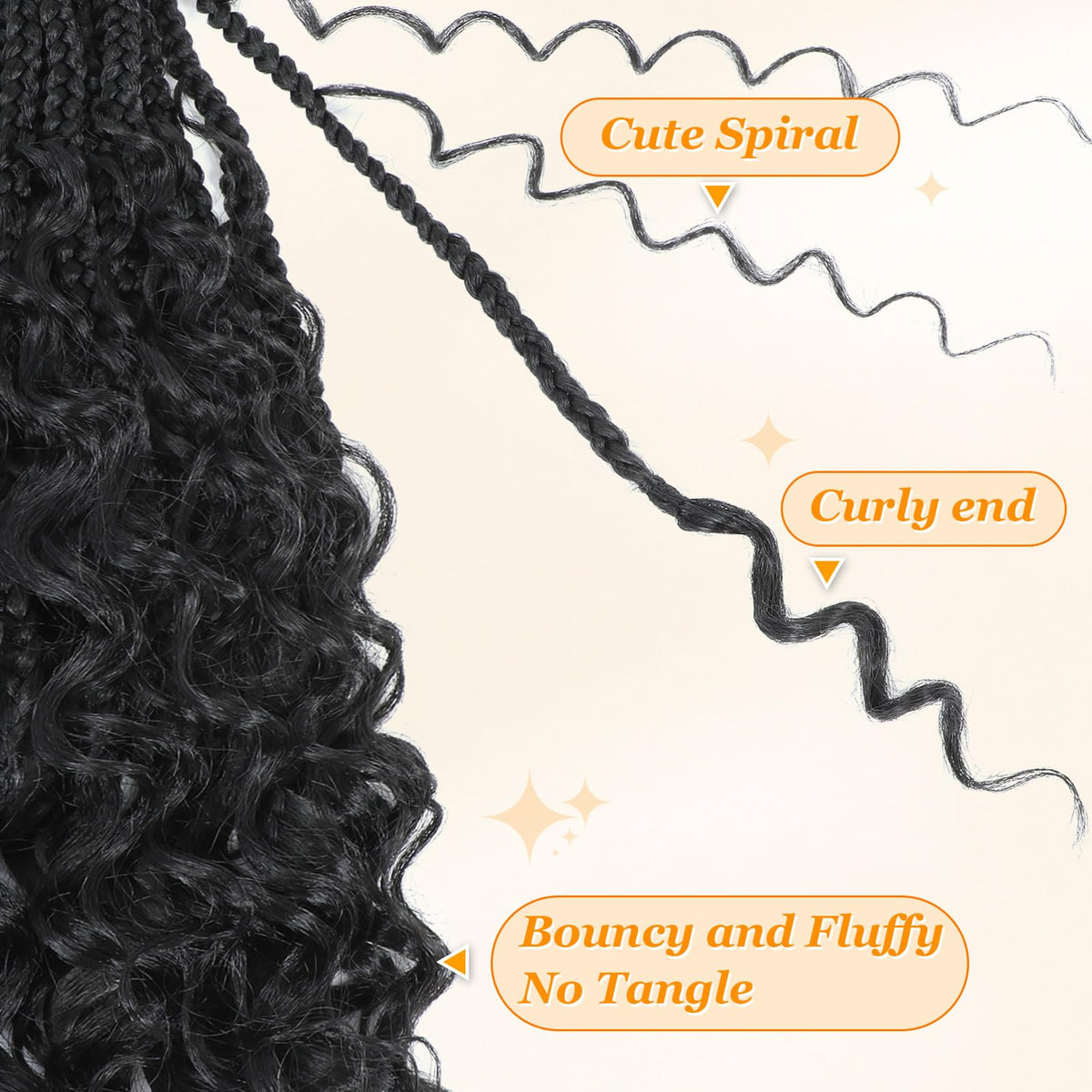 Yewell Goddess Box Braids color 30 12inch offers bold, rich shade
