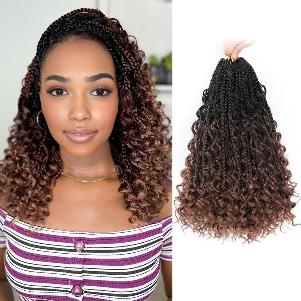 YEWELL Goddess Box Braids Curly Ends, lightweight fullness for everyday wear