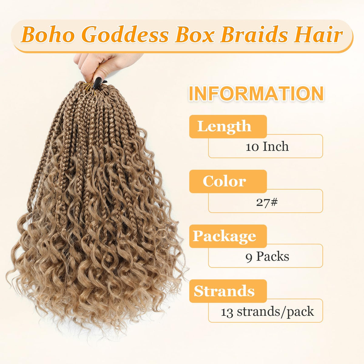 YEWELL Goddess braids feel lightweight and soft for all-day comfort