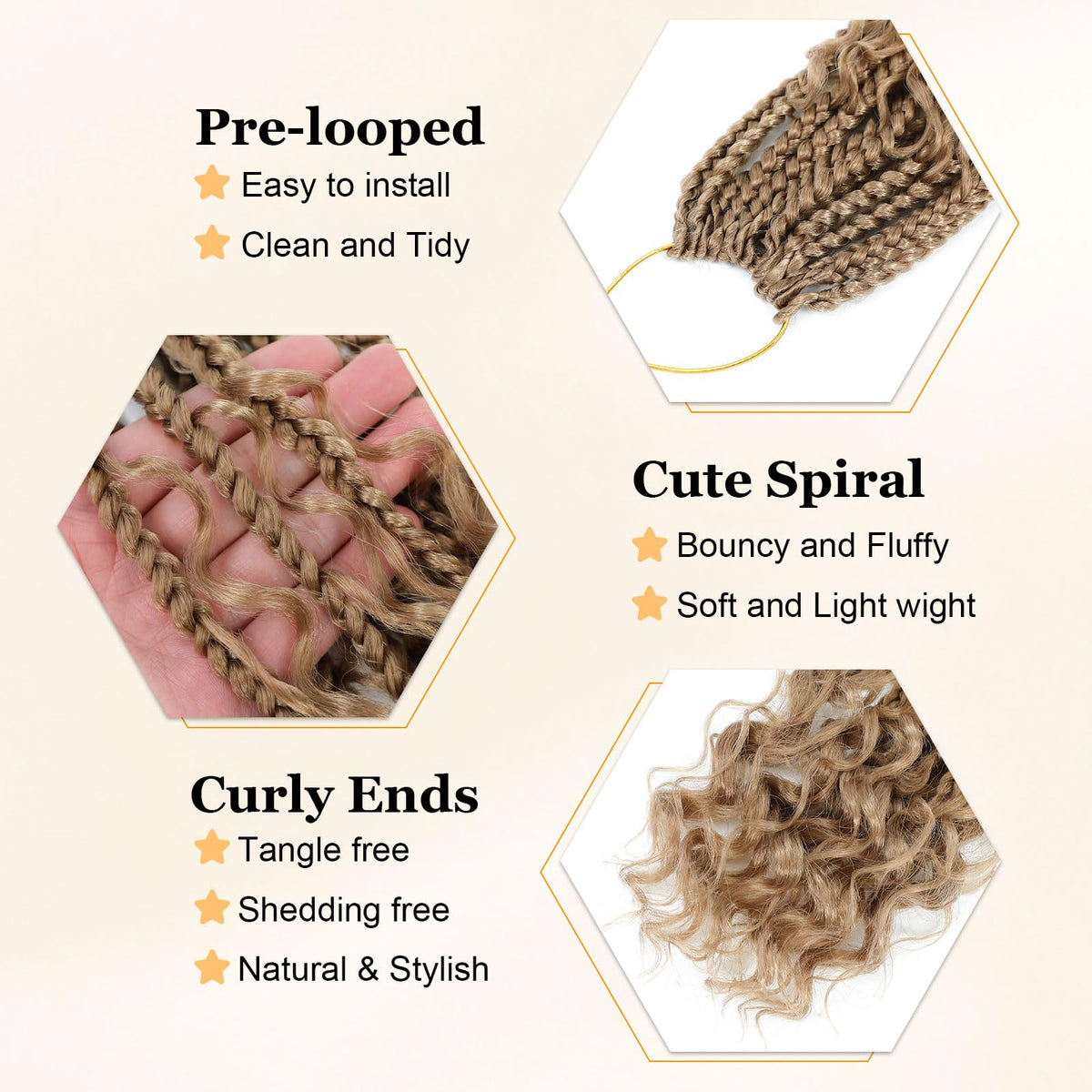 YEWELL 10-inch Goddess braids provide natural fall and easy styling