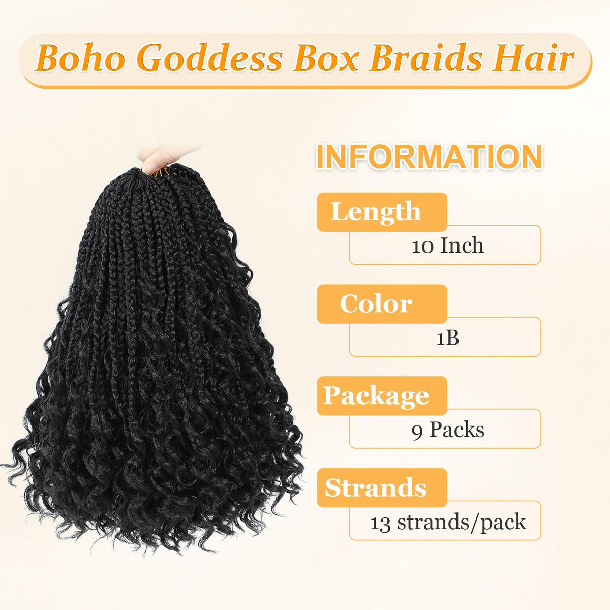 YEWELL Pre-looped goddess braids simplify installation for DIY hairstyle projects