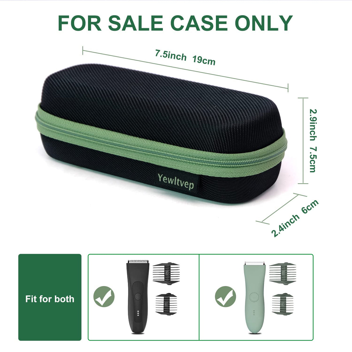 Yewltvep Meridian Case mesh pocket holds guide combs for quick access.