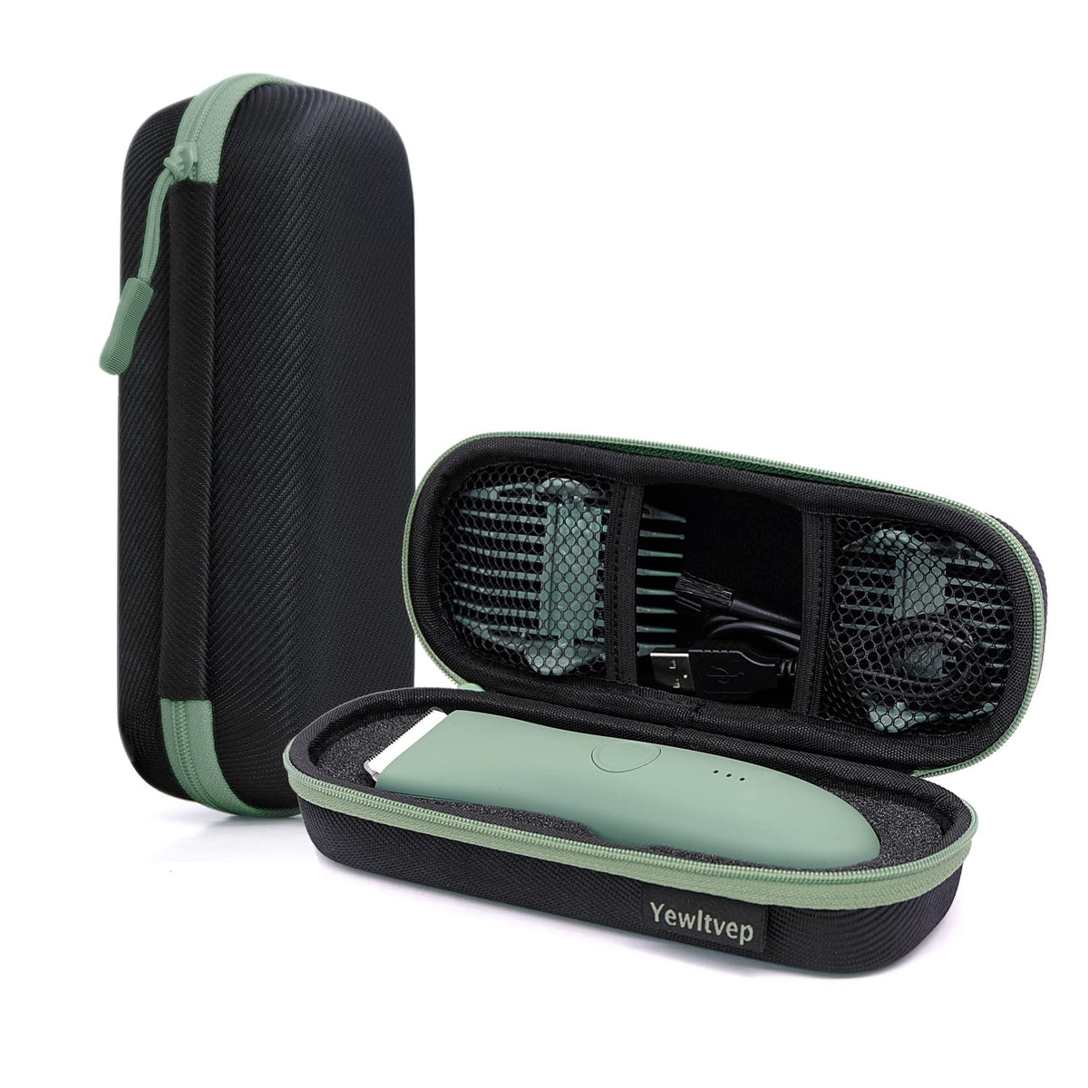 Yewltvep Meridian Case with shockproof foam guards the trimmer in transit.