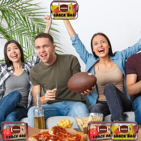 Yeyeplum 12-pack football snack bags provide bulk party supplies