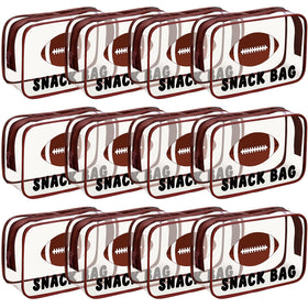 Yeyeplum football snack bags with clear PVC for easy snack viewing