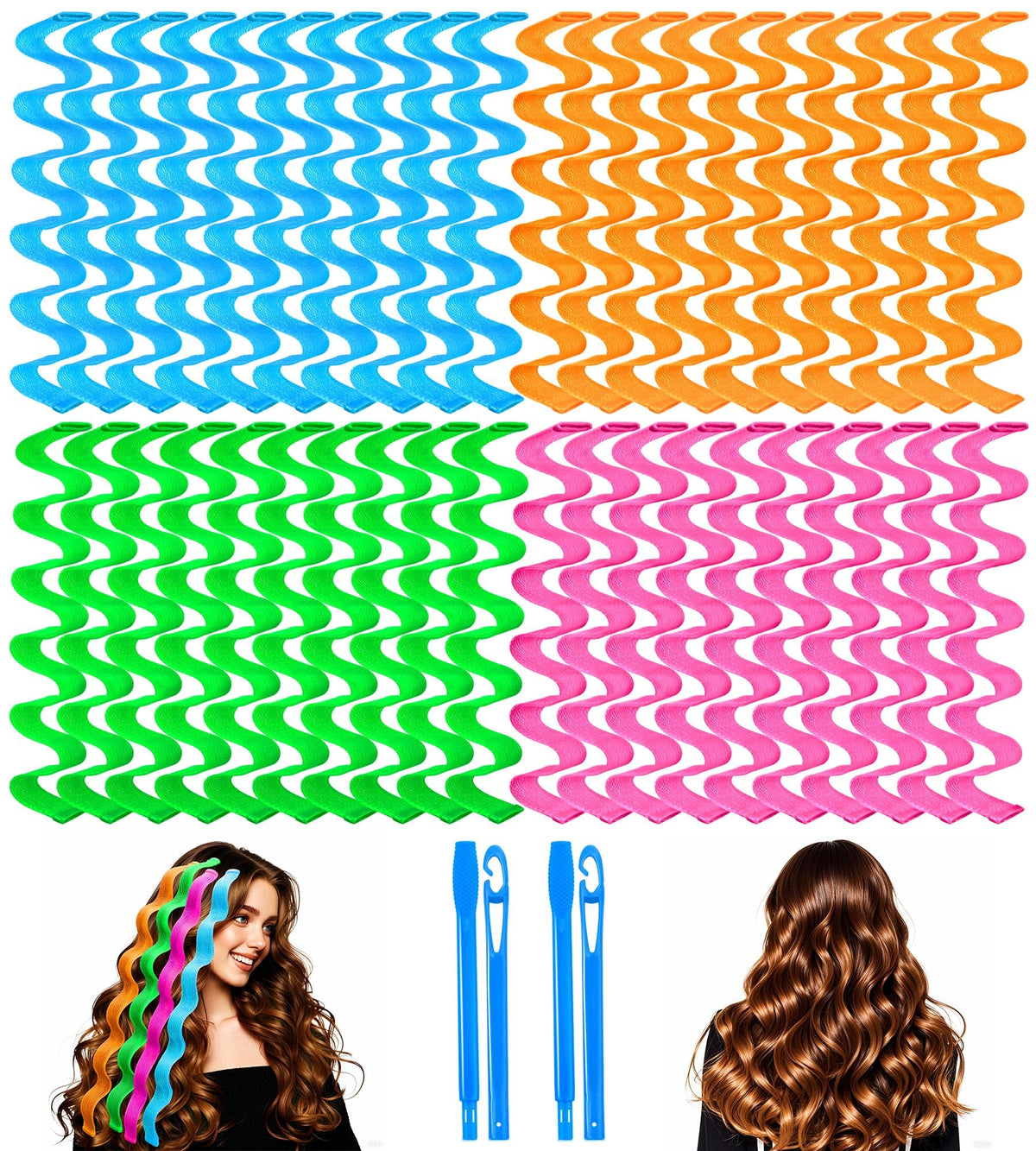 Yeyvo heatless waves curler for long hair, gentle styling without heat damage