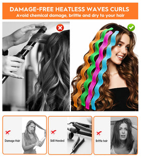 Yeyvo 42-piece long hair curlers set for full head styling