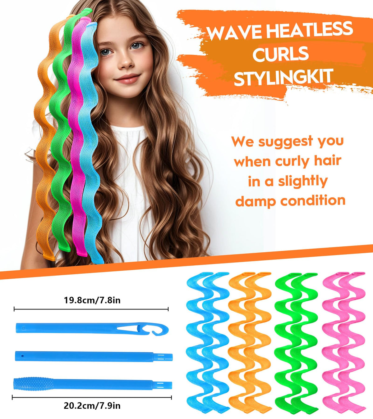 Yeyvo smooth rounded curlers reduce friction and tangling