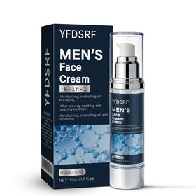 YFDSRF 6-in-1 anti-aging cream bottle simplifies your daily skincare.