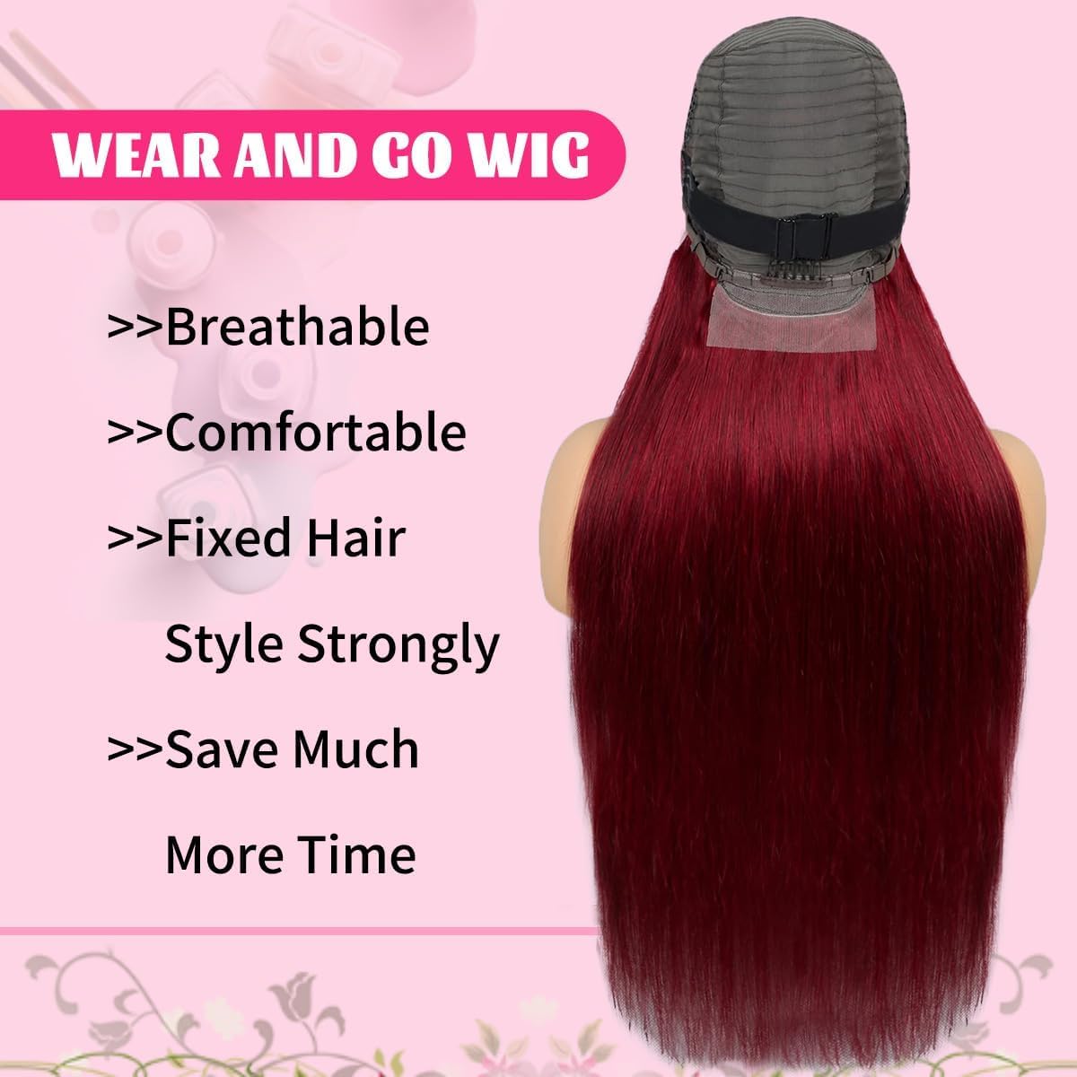 YFFSSJFC glueless lace front wig with comfortable cap size 22-22.5.
