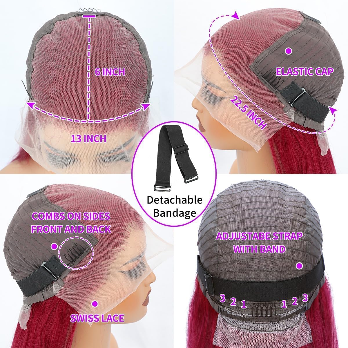 YFFSSJFC pre-plucked baby hair wig for natural hairline.