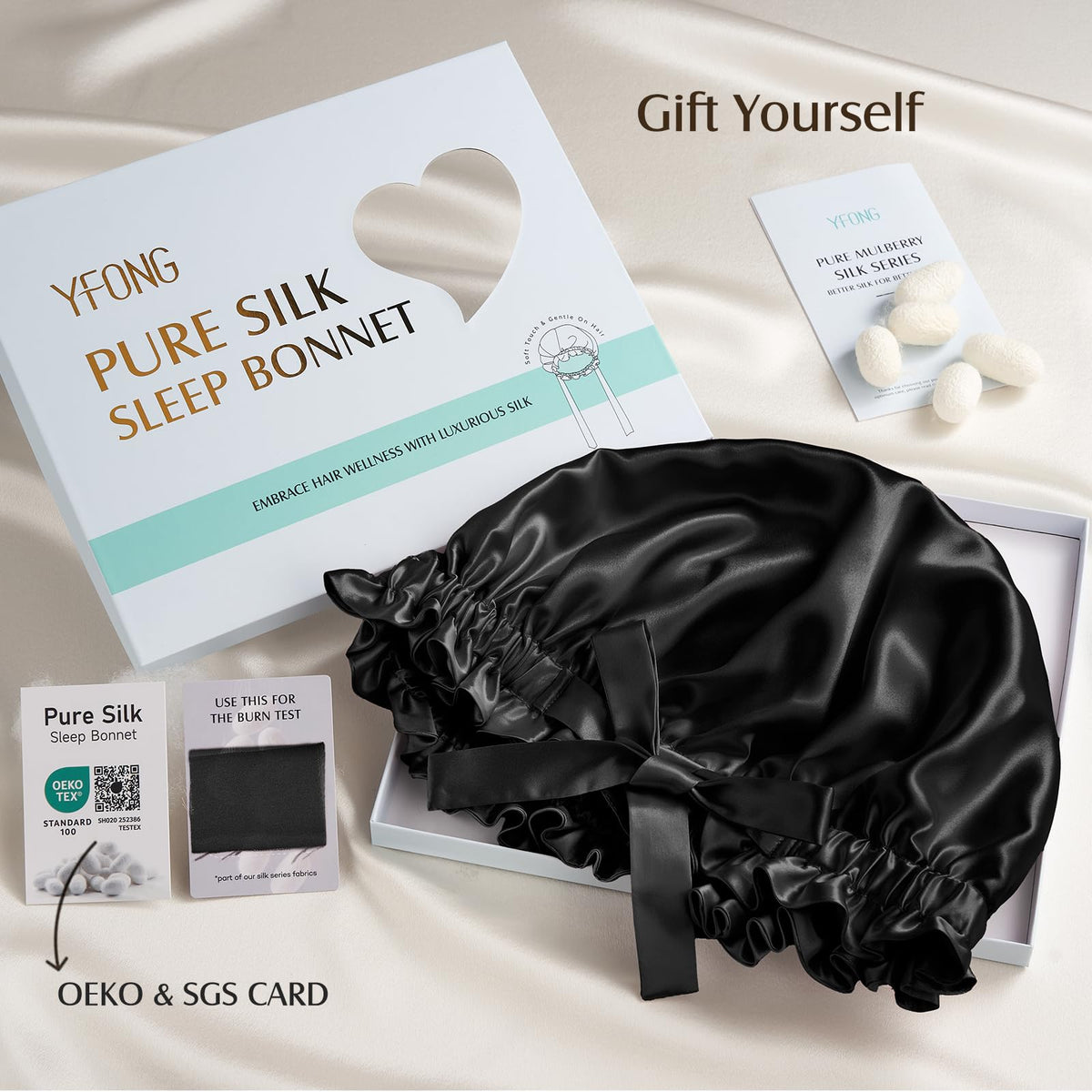 YFONG night-use bonnet protects hairstyles while you sleep