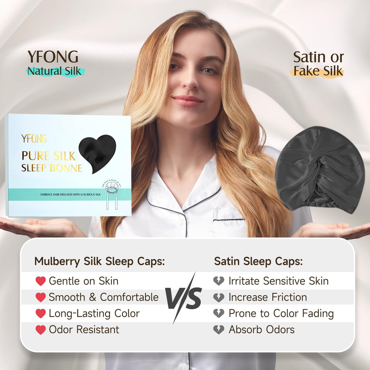 YFONG large size 31 cm fits most heads and hair lengths