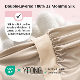 YFONG silk bonnet soft texture for comfortable overnight wear