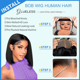 YFOXI natural hairline pre-plucked design for believable part.