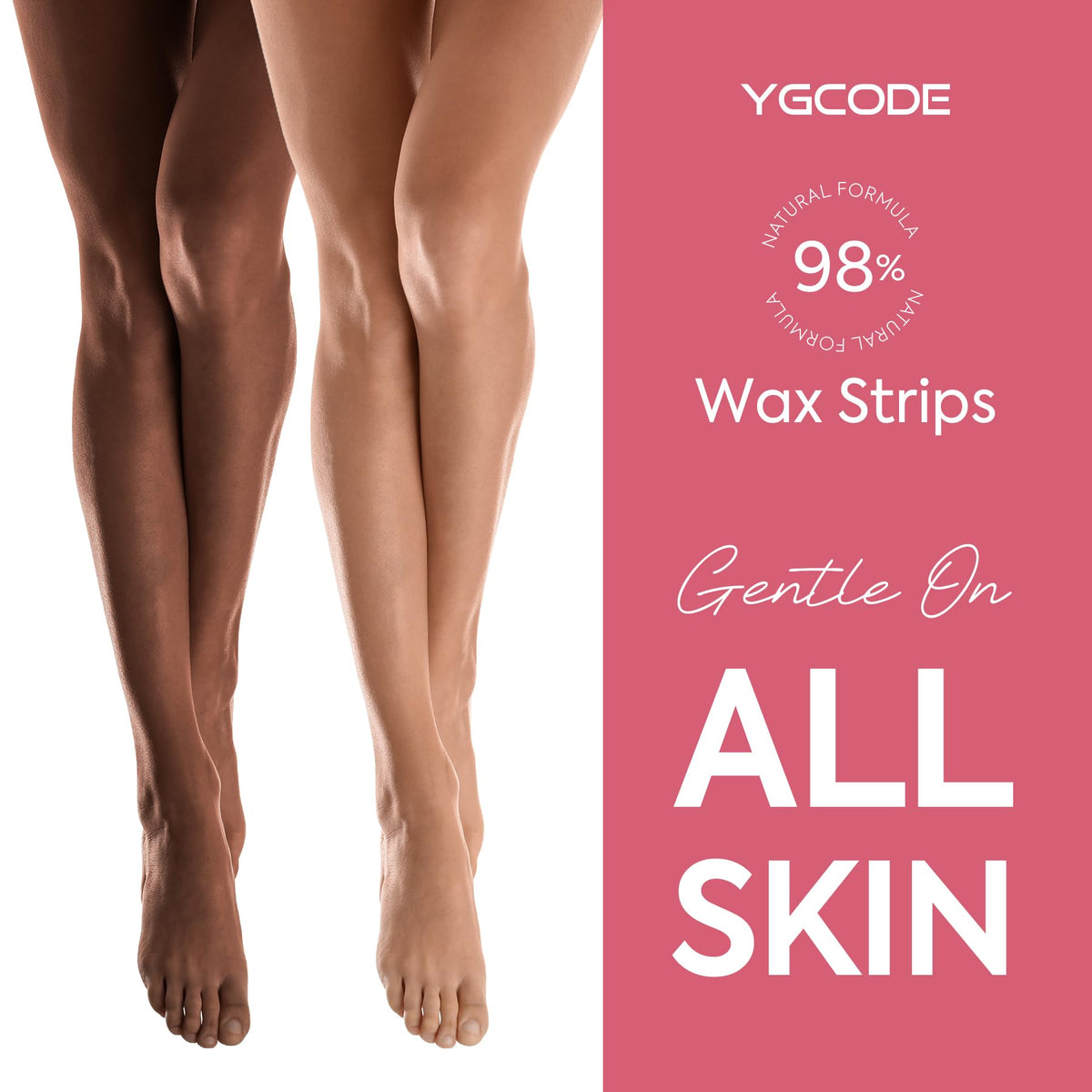 YGCODE all-in-one kit packaging with wax strips and oil wipes