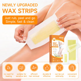 YGESIAO body wax strips in action for smooth, efficient large-area waxing