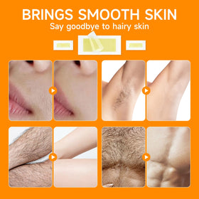 YGESIAO facial wax strips close-up, gentle care for facial hair