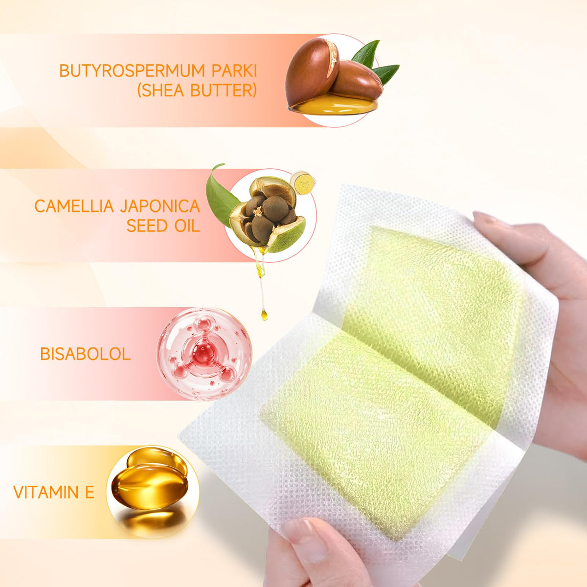 YGESIAO soothing oil wipes post-wax for comfort