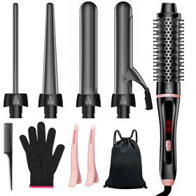 YGOVVK 5-in-1 curling iron for fast heat up and quick styling