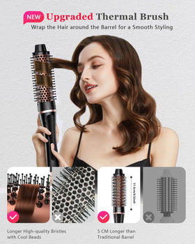 YGOVVK 30-second heat with adjustable temperatures protects hair while styling