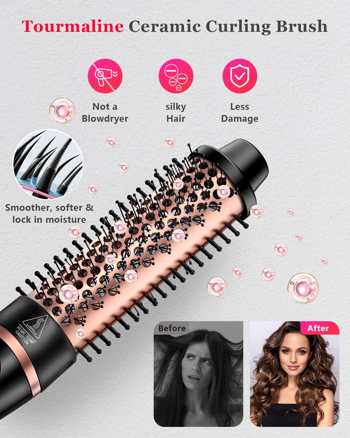 YGOVVK interchangeable ceramic barrels 0.35-1.25 inch for waves and curls