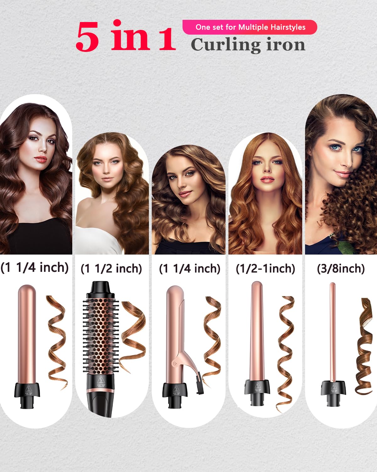 YGOVVK thermal brush for voluminous, frizz-free blowouts and smoothing