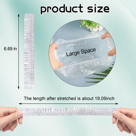 YGQQOY 200-piece box of disposable caps for travel and shared spaces.