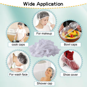 YGQQOY clear plastic wrap cap designed for hair treatments and spa routines.