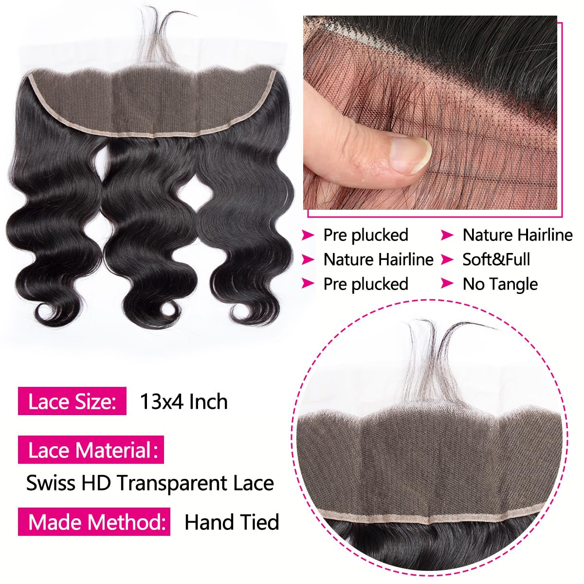YIBUSI virgin hair weft detail highlights double weft thickness for fuller volume.