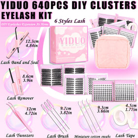 YIDUO lash bond and seal bottle provides strong hold for all day wear