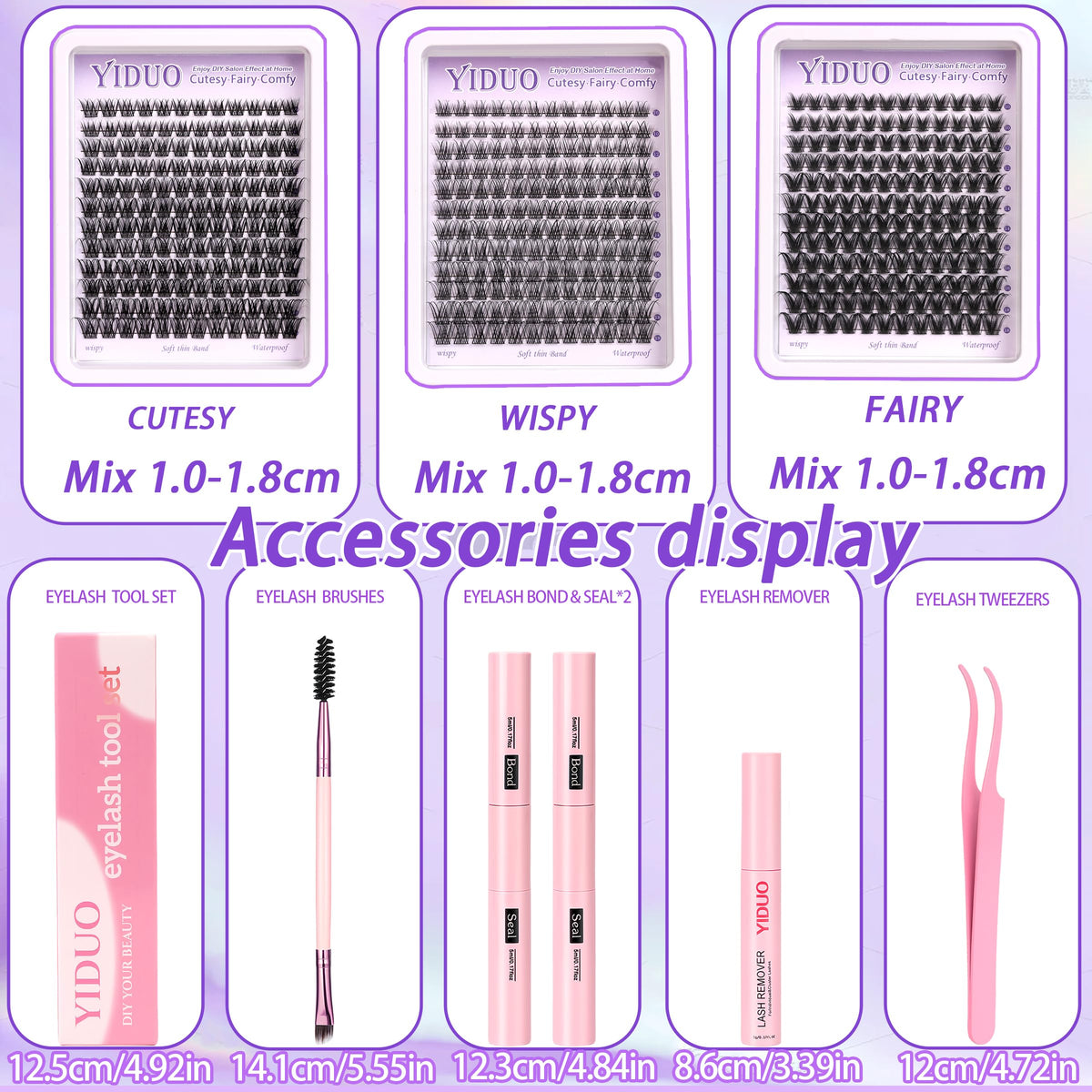 YIDUO Eyelash remover for clean cluster removal