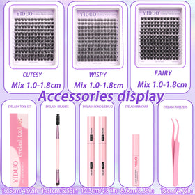 YIDUO Eyelash remover for clean cluster removal