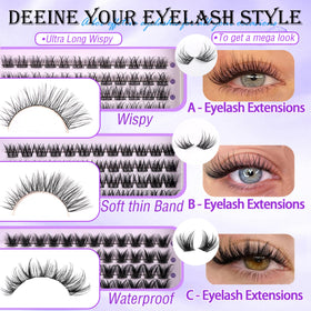 YIDUO Fairy style lash clusters for a delicate flutter and lightweight wear